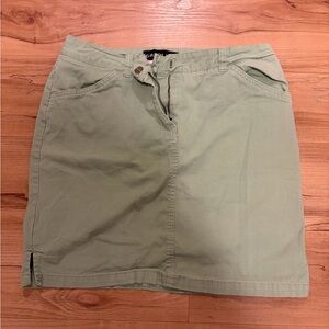 GASOLINE Green Casual Mini Skirt